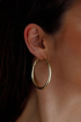 Hailey Large Hoop Earrings Gold