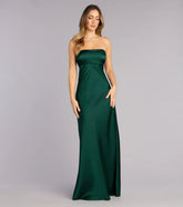 Audriana Satin A-Line Formal Dress