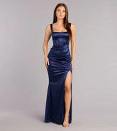 Klaudia Satin Corset Formal Dress