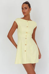 Rebel Cap Sleeve Mini Dress Butter