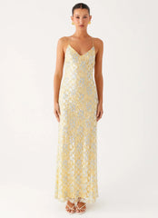 Truly Mine Maxi Dress - Yellow