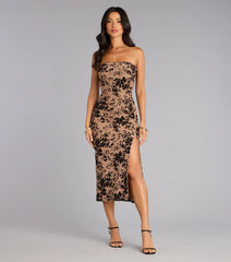 Sweet Obsession Strapless Midi Dress