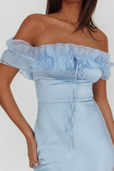 Summerfield Off-Shoulder Maxi Dress Blue
