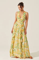 Noya Floral Cutout Maxi Dress