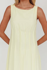 Karine Pintuck Pleat Maxi Dress Butter