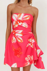 Minnesota Strapless Mini Dress Orchid Pink