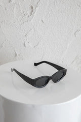 Janis Cat-eye Acetate Sunglasses Black