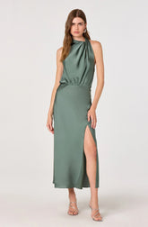 Jelyn Satin Midi Dress