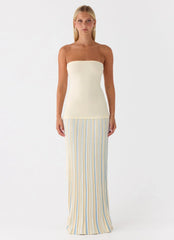Otillie Knit Maxi Dress - Yellow