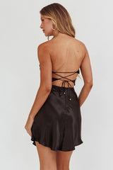 Good Impression Double Twist Mini Dress Black