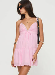 Nicoletta Mini Dress Light Pink Petite