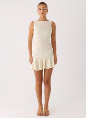 Adoria Mini Dress - Ivory