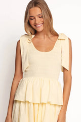 Raphael Tiered Maxi Dress - Yellow