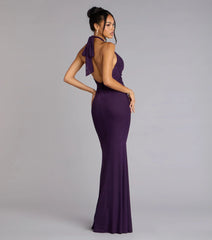 Elina Halter Cutout Mermaid Dress