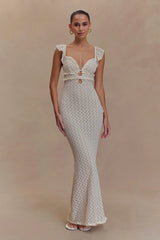 Ezra Lace Maxi Dress - Ivory