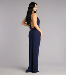 Hayley Chiffon Open Back Formal Dress