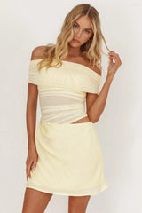 Lorely Off-Shoulder Mini Dress Butter