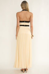 Aven Halter Bow Maxi Dress Butter