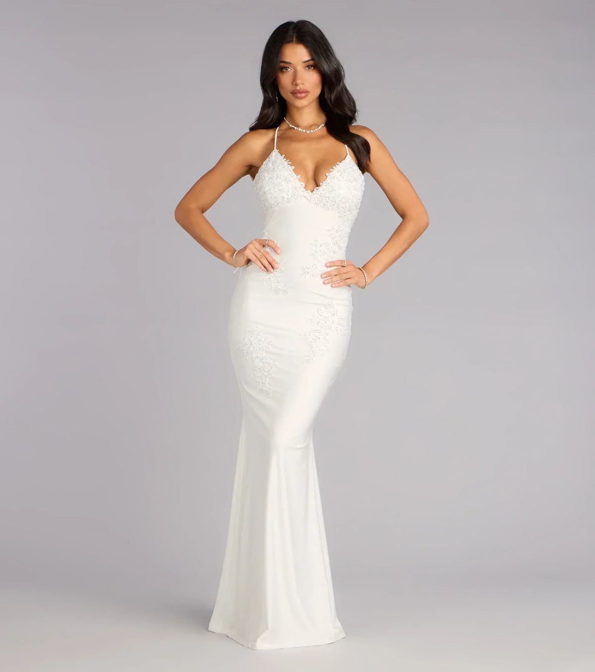 Melonie Open Back Mermaid Formal Dress