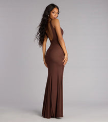 Erica Mesh Open Back Mermaid Formal Dress