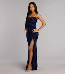 Mandy Strappy Tie-Back Mermaid Formal Dress