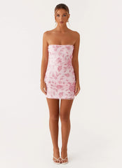 Moorey Beaded Mini Dress - Pink
